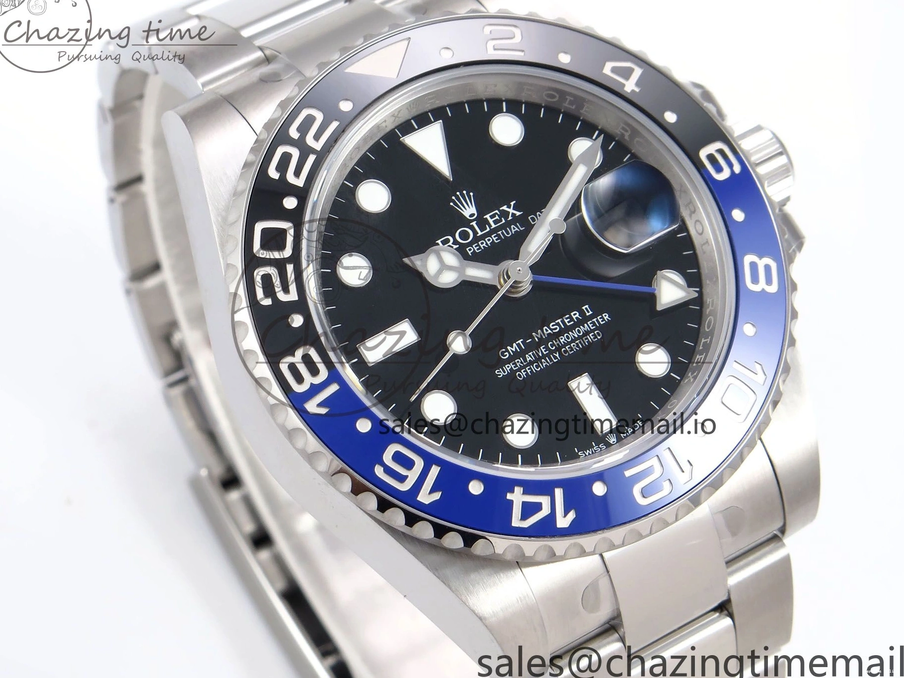 0411 GMT-Master II 126710 BLNR 904L THBF 1:1 Best Edition on Oyster Bracelet SH3285 CHS StreetReady 957